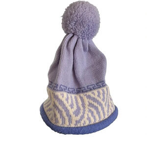 The Turtle’s Top Purple Wool PomPom Ski Hat Beany Stowe Vermont